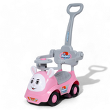 Kids Rabbit Ride-On With Parent Handle & Footrest FR-170 Pink