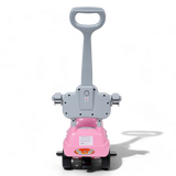 Kids Rabbit Ride-On With Parent Handle & Footrest FR-170 Pink