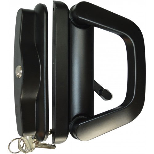 Ranchslider Lock Single Cylinder   Xcel  Black