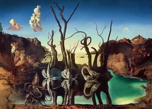 Jigsaw Puzzle - Ravensburger Dali Swans Reflecting Elephants (1000pcs)