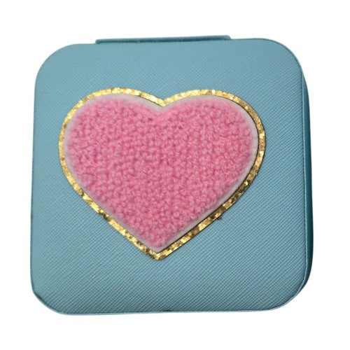 Heart Blue Jewellery Box  (Set of 2)