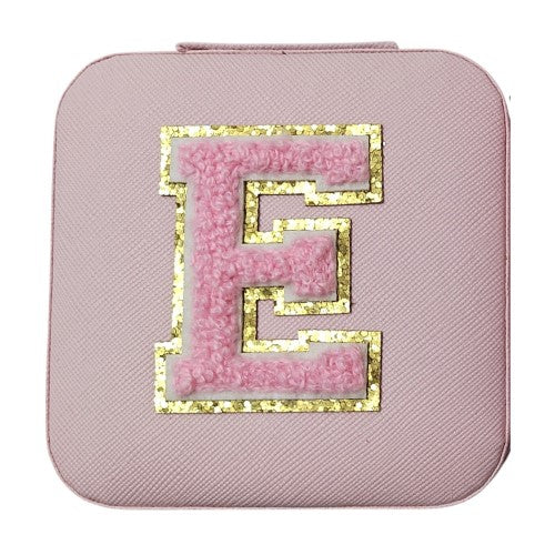 Letter  - E Pink Jewellery Box  (Set of 2)