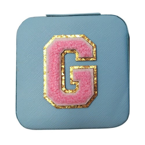 Letter  - G Blue Jewellery Box  (Set of 2)