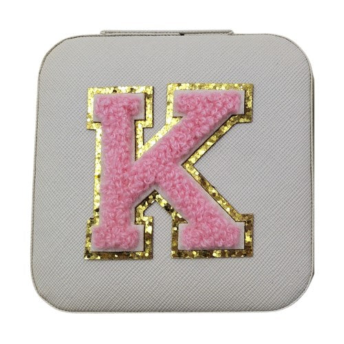 Letter  - K White Jewellery Box  (Set of 2)