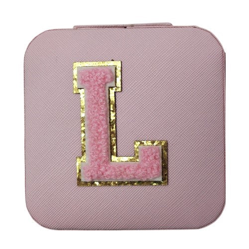 Letter  - L Pink Jewellery Box  (Set of 2)