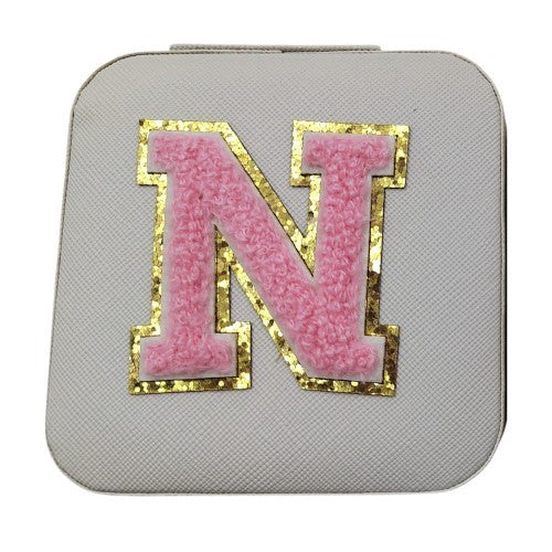 Letter  - N White Jewellery Box  (Set of 2)