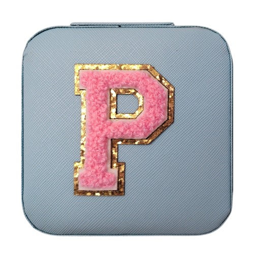 Letter  - P Blue Jewellery Box  (Set of 2)