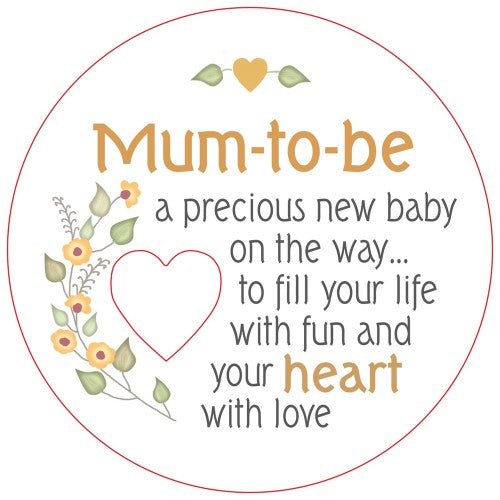 Mum To Be Piece of My Heart Magnet  (Set of 2)