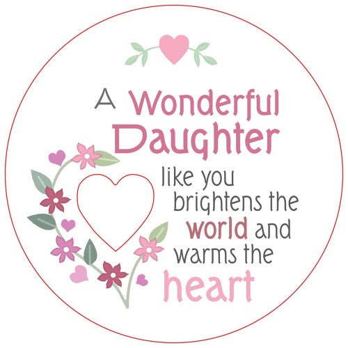 Wonderful Daughter Piece of My Heart Magnet  (Set of 2)