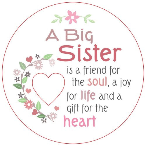 Big Sister Piece of My Heart Magnet  (Set of 2)