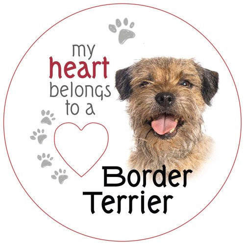 Border Terrier Piece of My Heart Magnet  (Set of 2)