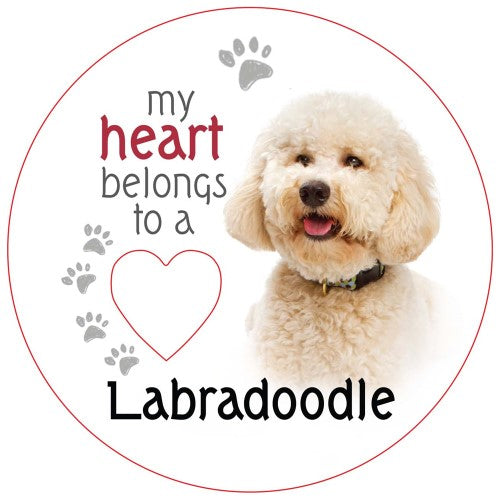 Labradoodle Piece of My Heart Magnet  (Set of 2)
