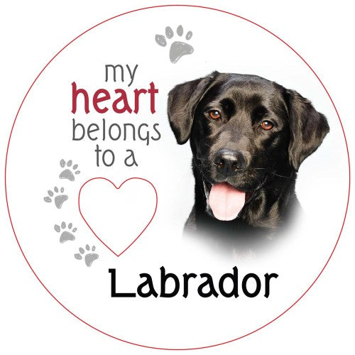Black Labrador Piece of My Heart Magnet  (Set of 2)