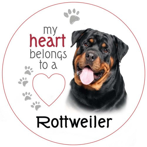 Rottweiler Piece of My Heart Magnet  (Set of 2)