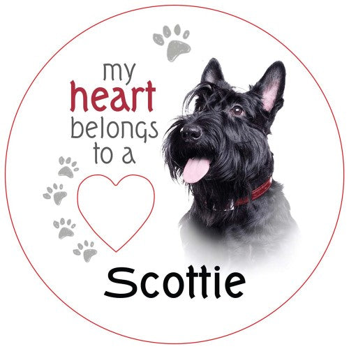 Scottish Terrier Piece of My Heart Magnet  (Set of 2)