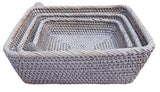 Set of 3 Rattan  Basket