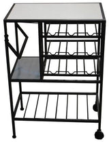 Wine Trolley - Marble / Steel