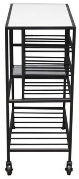 Wine Trolley - Marble / Steel