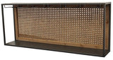 Rattan / Steel Wine Rack - Large