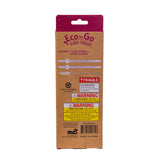 Heart Shaped Reusable Glass Straw - Eco-to-Go - Pack of 3