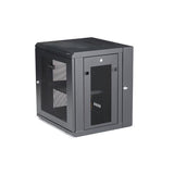 12U Wall-Mount Server Rack Cabinet - Hinged Enclosure - Up to 16 in. Deep