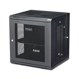 12U Wall-Mount Server Rack Cabinet - Hinged Enclosure - Up to 16 in. Deep