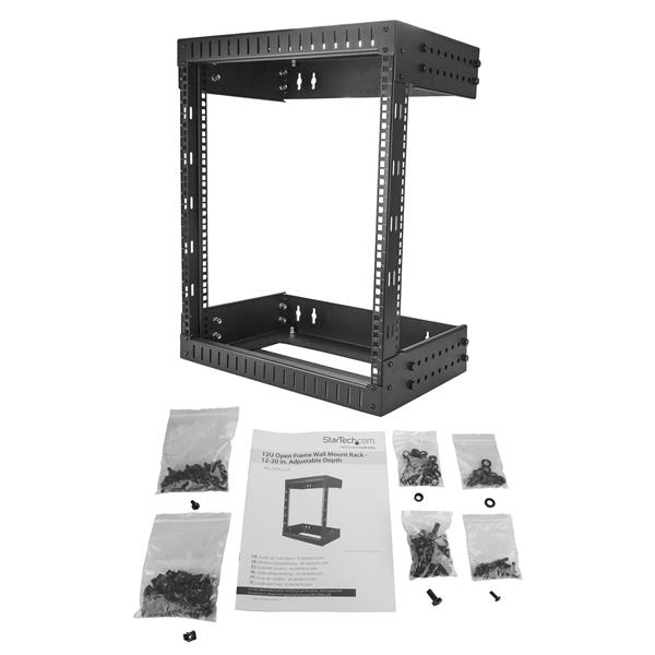 12U Wall-Mount Server Rack - 30,5cm to 50cm (12 - 20 in.) Depth