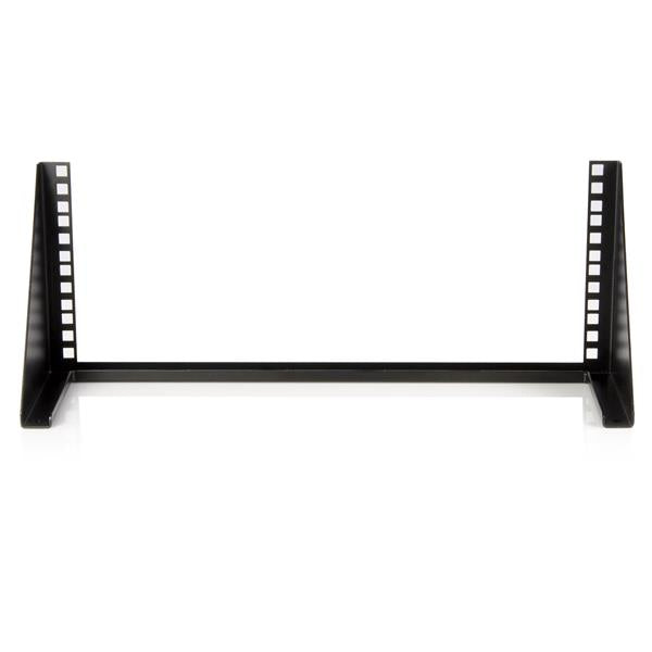 4U steel wall mount rack bracket for organizing networking equipment, ideal for saving space in offices or home setups.