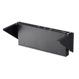 4U steel wall mount rack bracket for organizing networking equipment, ideal for space-saving in offices and home environments.