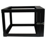 6U 55cm (22in) Depth Hinged Open Frame Wall Mount Server Rack
