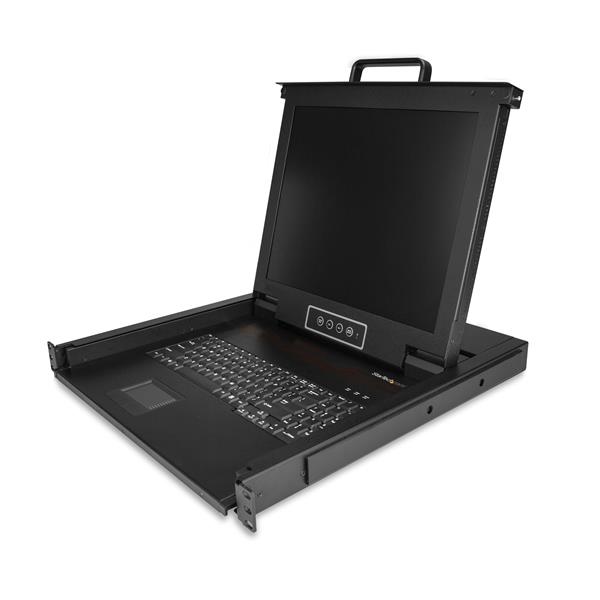 Rackmount KVM Console - 1U 17" LCD VGA KVM Drawer w/Cables USB