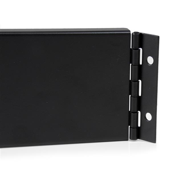 2U Hinged Solid Blank Rack Panel