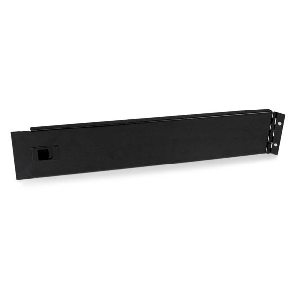 2U Hinged Solid Blank Rack Panel