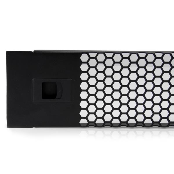 2U Hinged & Vented Blank Rack Panel