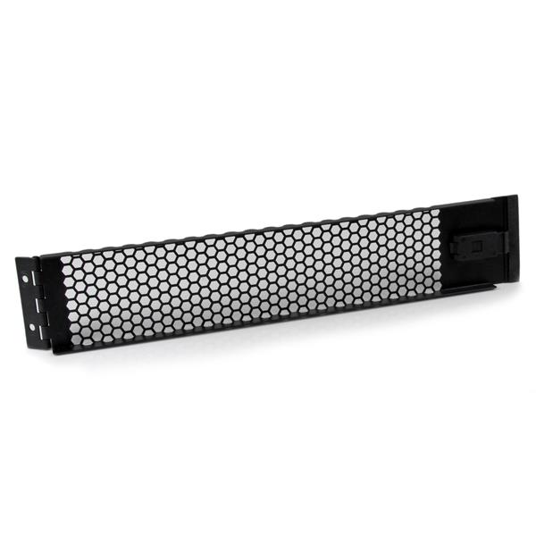 2U Hinged & Vented Blank Rack Panel