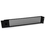 2U Hinged & Vented Blank Rack Panel