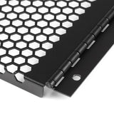 Vented Blank Panel with Hinge for Server Racks - 4U