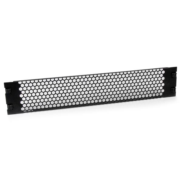 2U Tool-Less Vented Blank Rack Panel