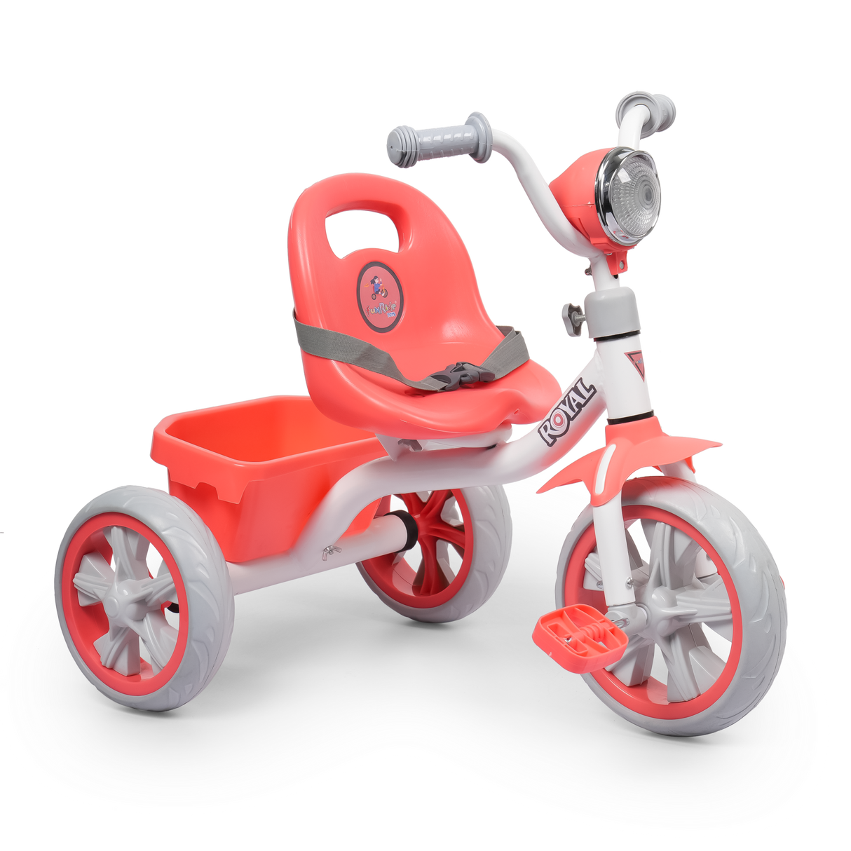 Kids Royel DX Trike With Light Music & Rear Basket FT-600 Pink