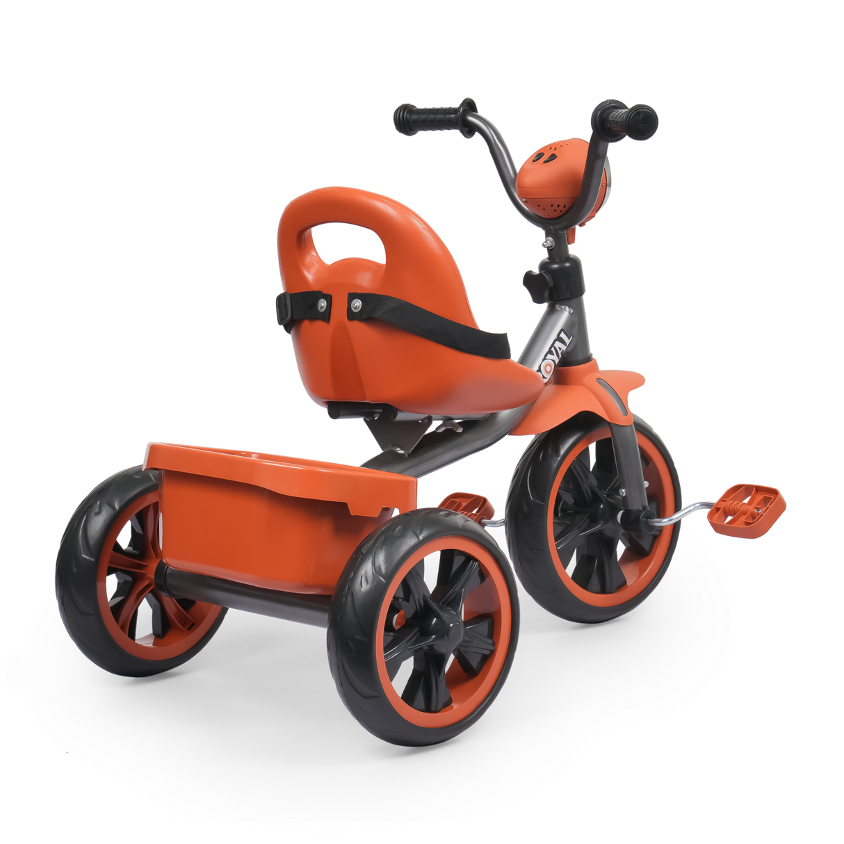 Kids Royel DX Trike With Light Music & Rear Basket FT-600 Brown