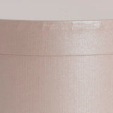 Gift Flower Box Ribbed Round Blush Pink Set 2