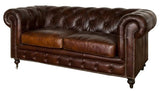 Hampton Court 2 Seater Sofa (Vintage Cigar)
