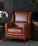 Wing Armchair Vintage Cigar