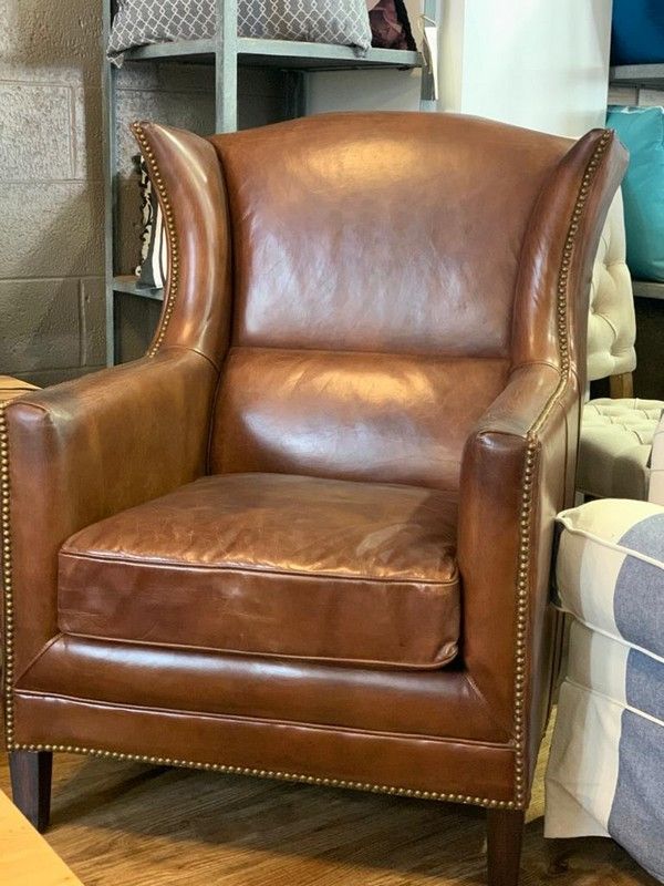 Wing Armchair Vintage Cigar