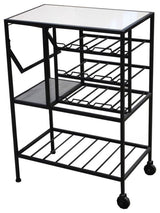 Wine Trolley - Marble / Steel