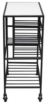 Wine Trolley - Marble / Steel