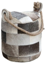 Goat Skin Door Stopper - Round