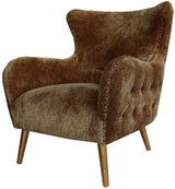 Safari Occasional Chair - with Antique Brass Leg