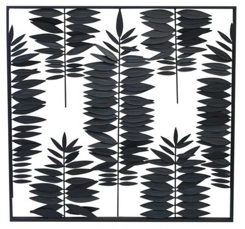 Metal Floral Wall Hanging (80 x 80cm)