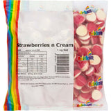 Rainbow Confectionery Strawberry & Cream - 2kg Bag